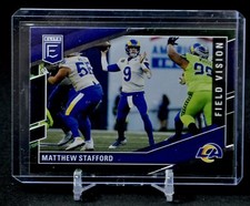 Los Angeles Rams Matthew Stafford 2022 Elite FIELD VISION GREEN Football Card