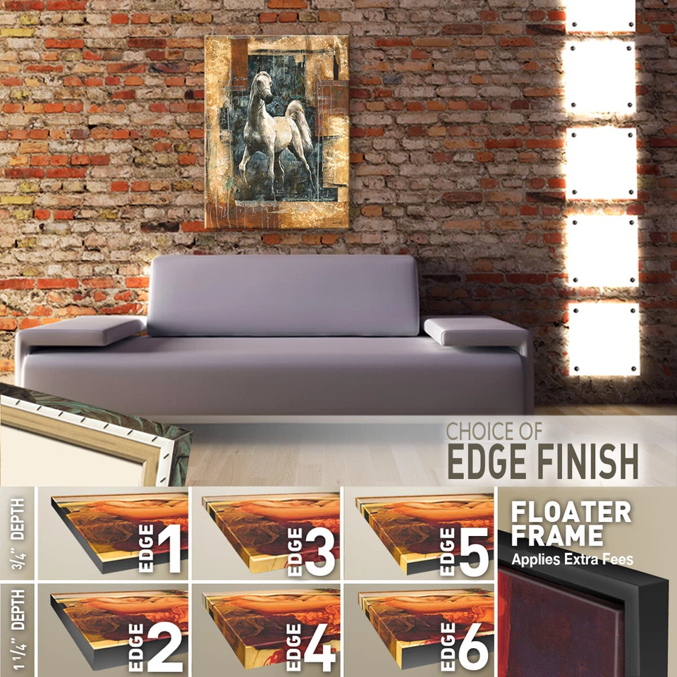 CAVALO ARQUITETÔNICO 30W"X40H" por MARTA WILEY - OPÇÕES DE LONA STALLION COLT - Imagem 2 de 4