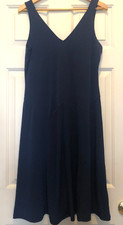 Banana Republic Sleeveless Blue Midi Dress - Size 8 Petite