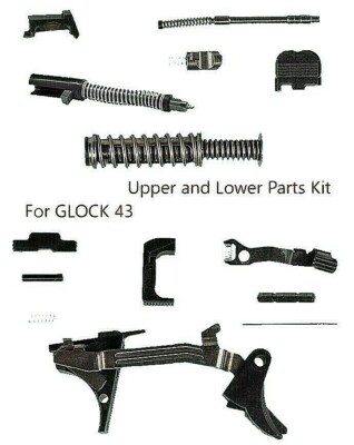 #ad #ad G43 Aftermarket Upper and Lower Parts Kit For GLOCK 43 Genuine Parts 9 mm $95.77