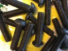 3/8-16 x 1-1/4" Button Head Socket Cap Screws Black Oxide Alloy Steel Qty 18