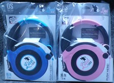 Lot of 2 Leash Lock Retractable Leash 16 Ft. Max 110 lbs.1-Blue 1-Pink