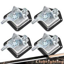 4 Pack T-handle Tool Box Lock RV Door Latch w/Two Keys Stainless Steel Polish