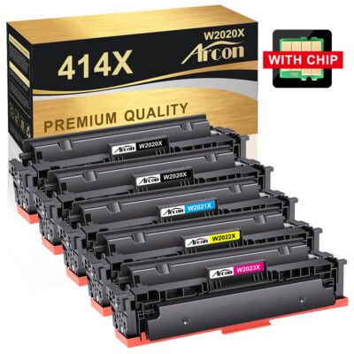 With Chip Toner for HP 414A W2020A Color Laserjet Pro MFP M479fdw M479fdn LOT