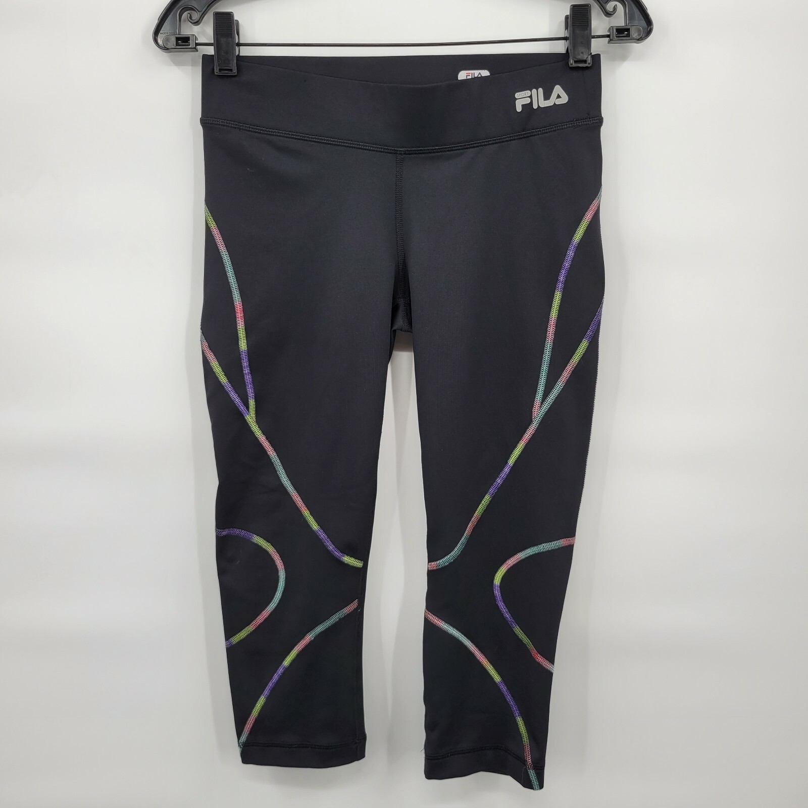 Leggings donna Fila Sport neri tempo libero vita media Active0 crop taglia XS