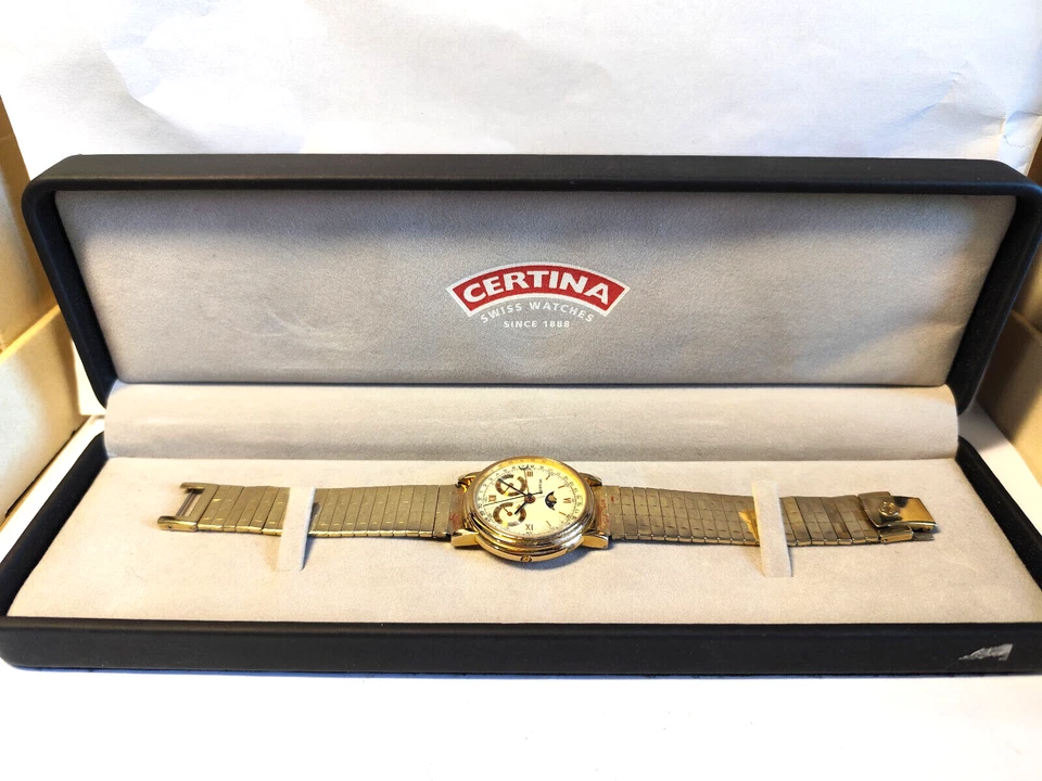 CERTINA Kurth Freres Automatic Armbanduhr Vollkalender Mondphase.Herrenuhr - Bild 2 von 4