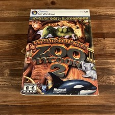 Zoo Tycoon 2: Ultimate Collection PC w/ Case Manual 3 Discs Expansion Pack