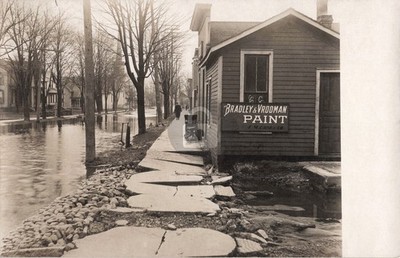 Street View Three Rivers MI Michigan 1908 #3 RPPC Photo Postcard COPY