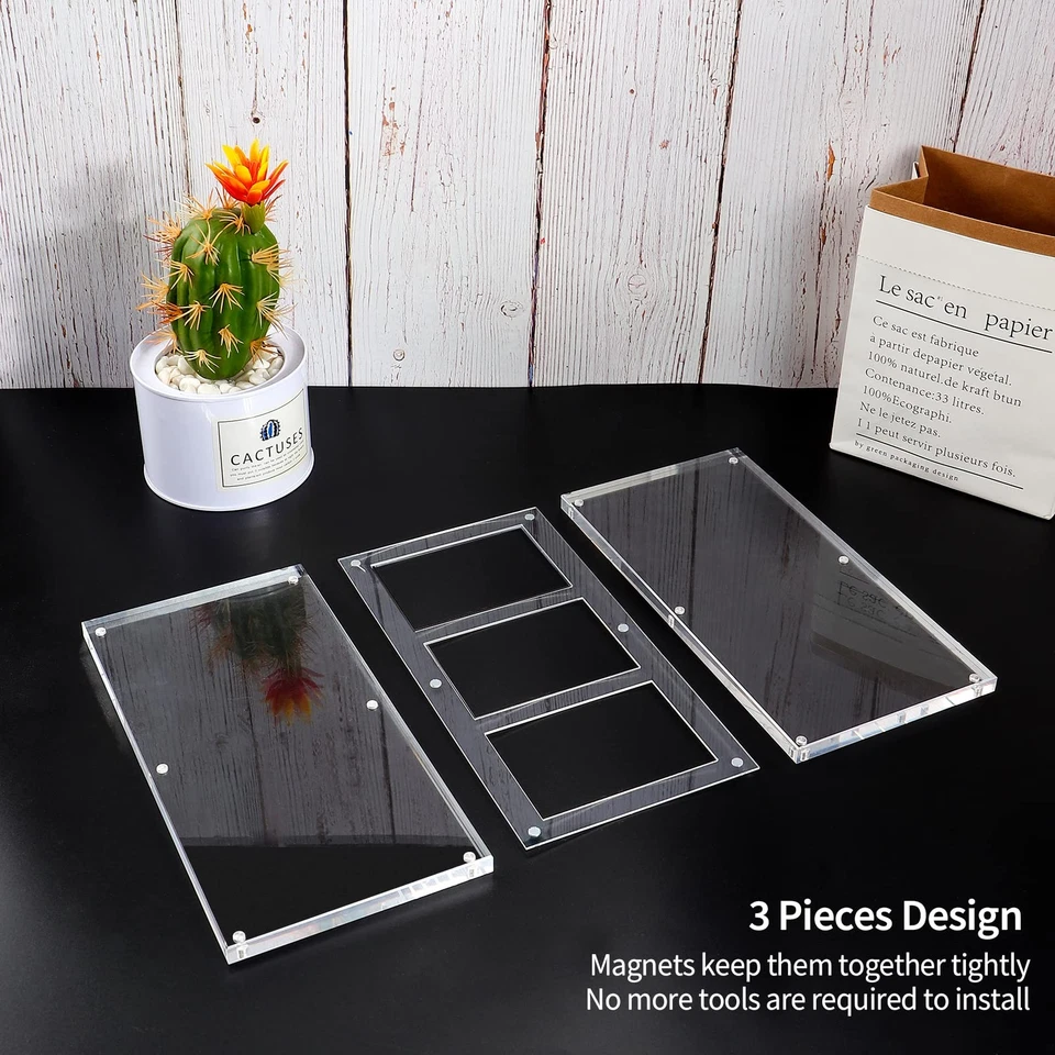 Iriisy TCG Supporto magnetico per carte di credito 35PT in acrilico trasparente - Immagine 3 di 4