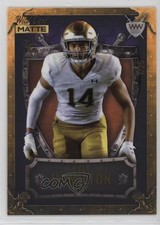 2022 MATTE Chase Purple - Gold Frame / Orange 1/25 Kyle Hamilton Shield k1j