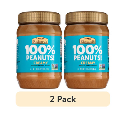 (2 pack) Crazy Richard's All-Natural Creamy Peanut Butter, 16 oz...