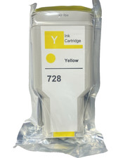 DesignJet 728 Yellow Ink Cartridge Compatible for HP T730 T830 300ml