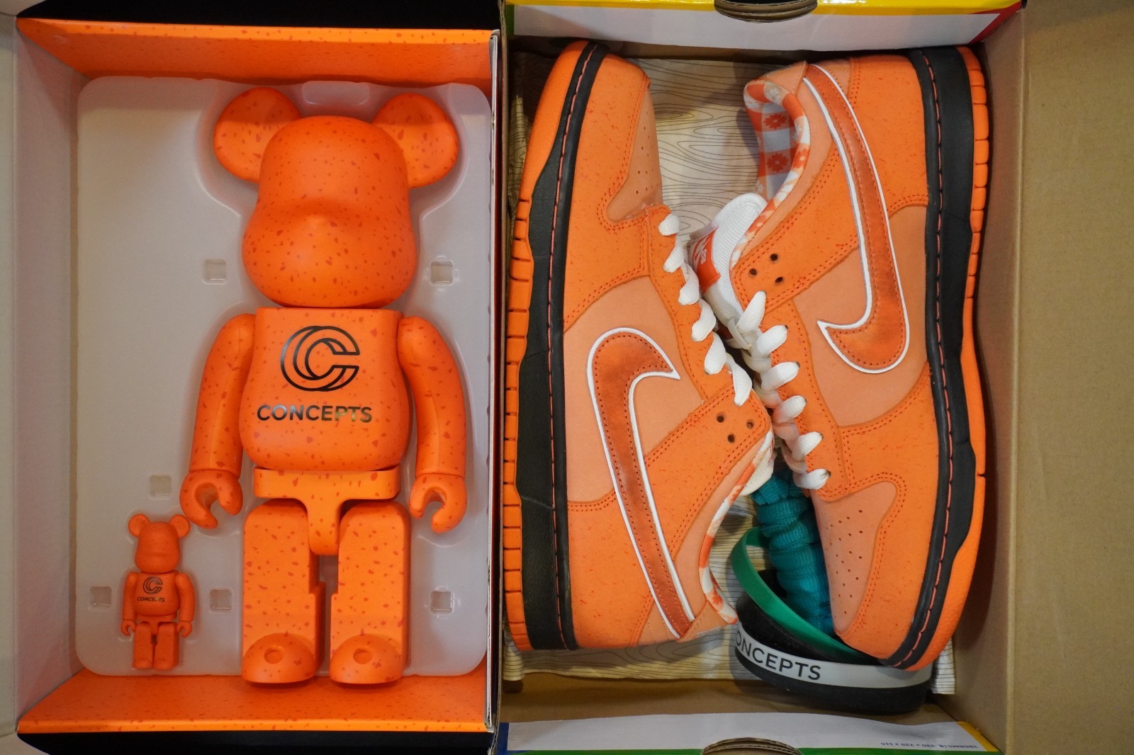 Nike SB Dunk Low Concepts 'Orange Lobster-Special Box' (Size 10) Tried On/OG All