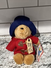 New W/Tag Vintage SEARS Kids Gifts Paddington Bear Red Jacket Blue Hat Plush 9
