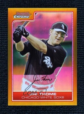 2006 Bowman Chrome Gold Refractor 29/50 Jim Thome #89 HOF 6m1
