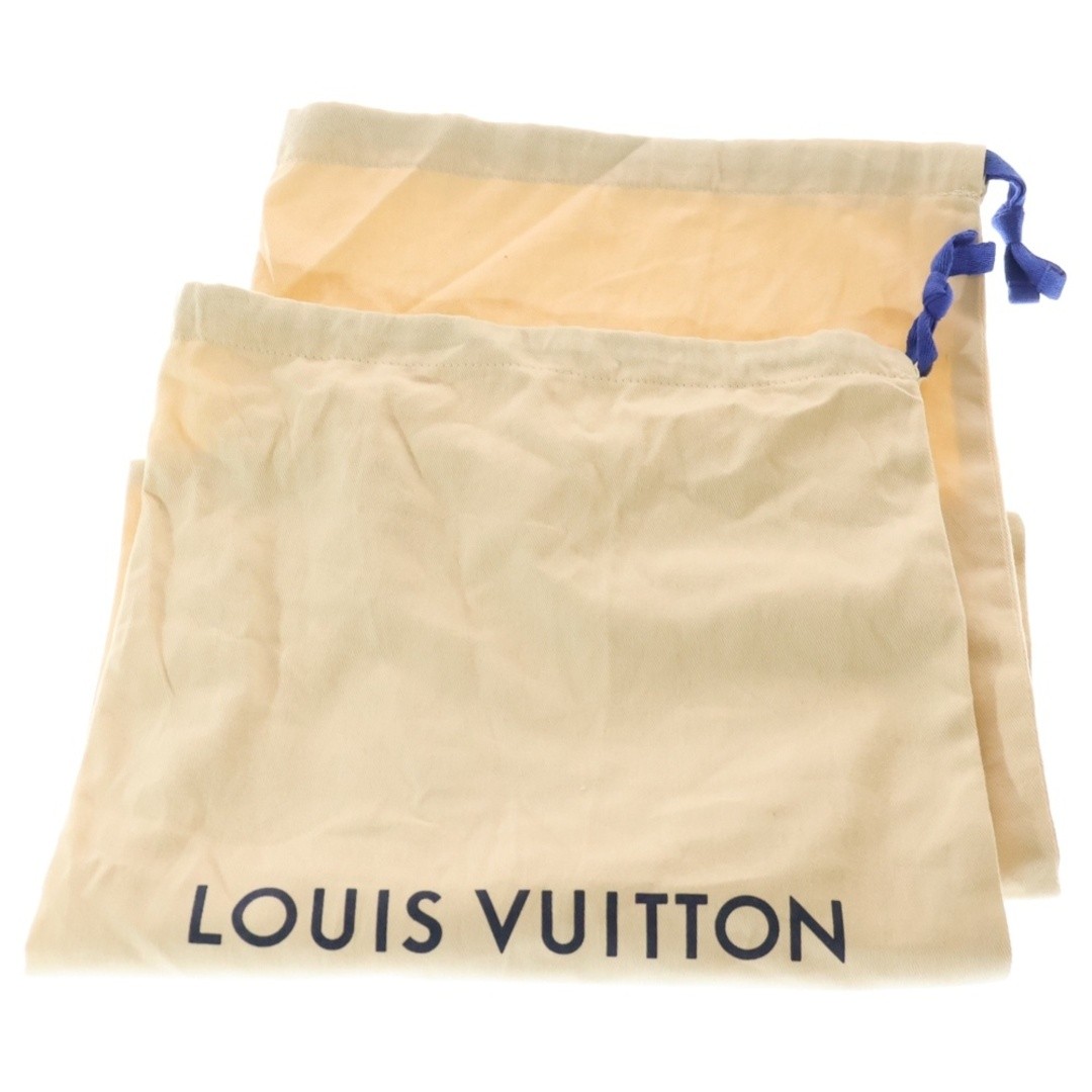 LOUIS VUITTON RIVOLI LINE MONOGRAM EMBOSSED LEATHER LACE UP LOW CUT SHOES Used a thumbnail 6