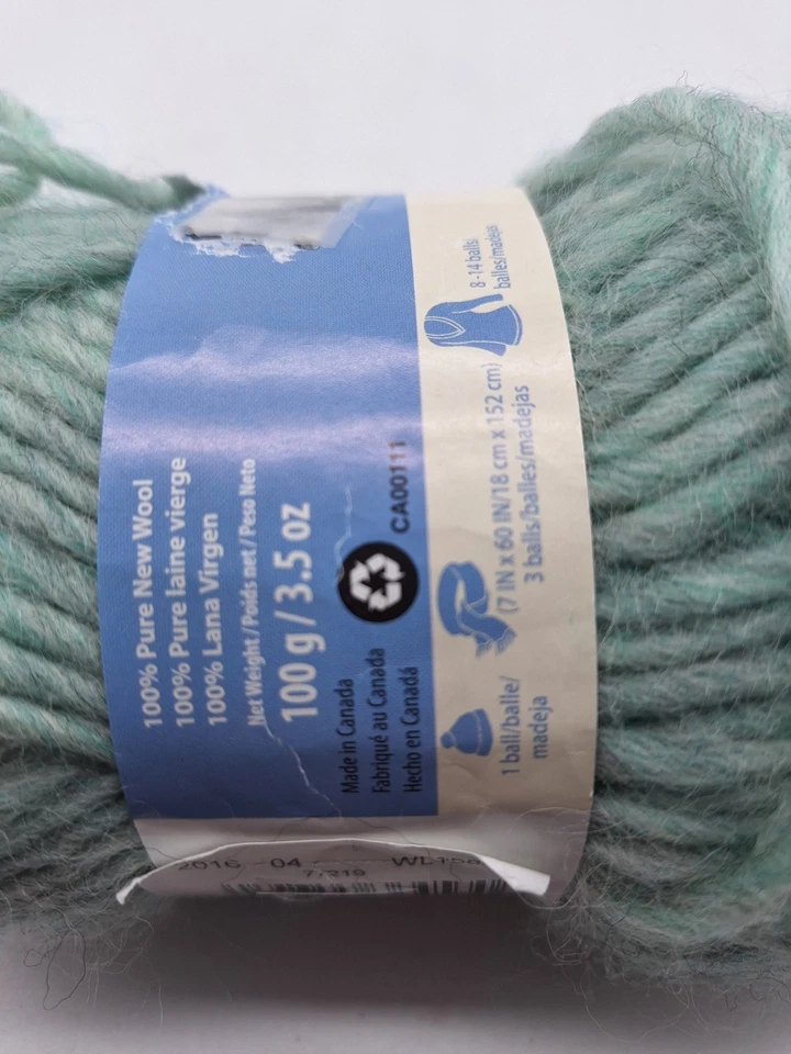 Patons Classic Wool Roving Yarn 13.5 oz 100% Pure New Wool Color Low Tide 241007 - Image 4 of 4