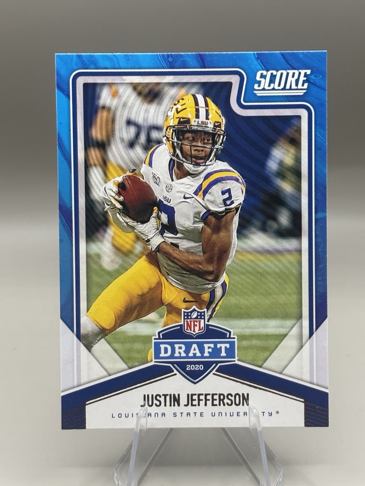 2020 Score - Nfl Draft Justin Jefferson #NFL-10 (RC) LSU Tigers Rookie Vikings
