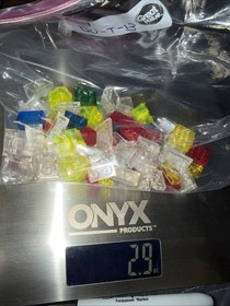 LEGO Lot  Transparent Assortment Square Rectangle Round Bricks 2.9 Ounces