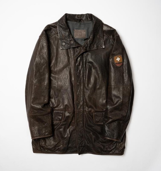 Men Strellson Jacket Brown Leather 40 /L / 48