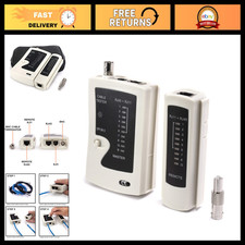 3-in-1 RJ45 RJ11 BNC Cable Tester Tool - Universal Network Telephone Coaxial Tes