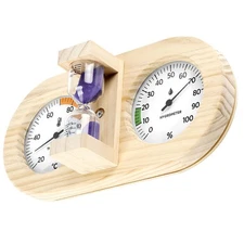 15 Minute Sand Timer Thermometer Sauna Countdown Clock for Indoor Hygrometer