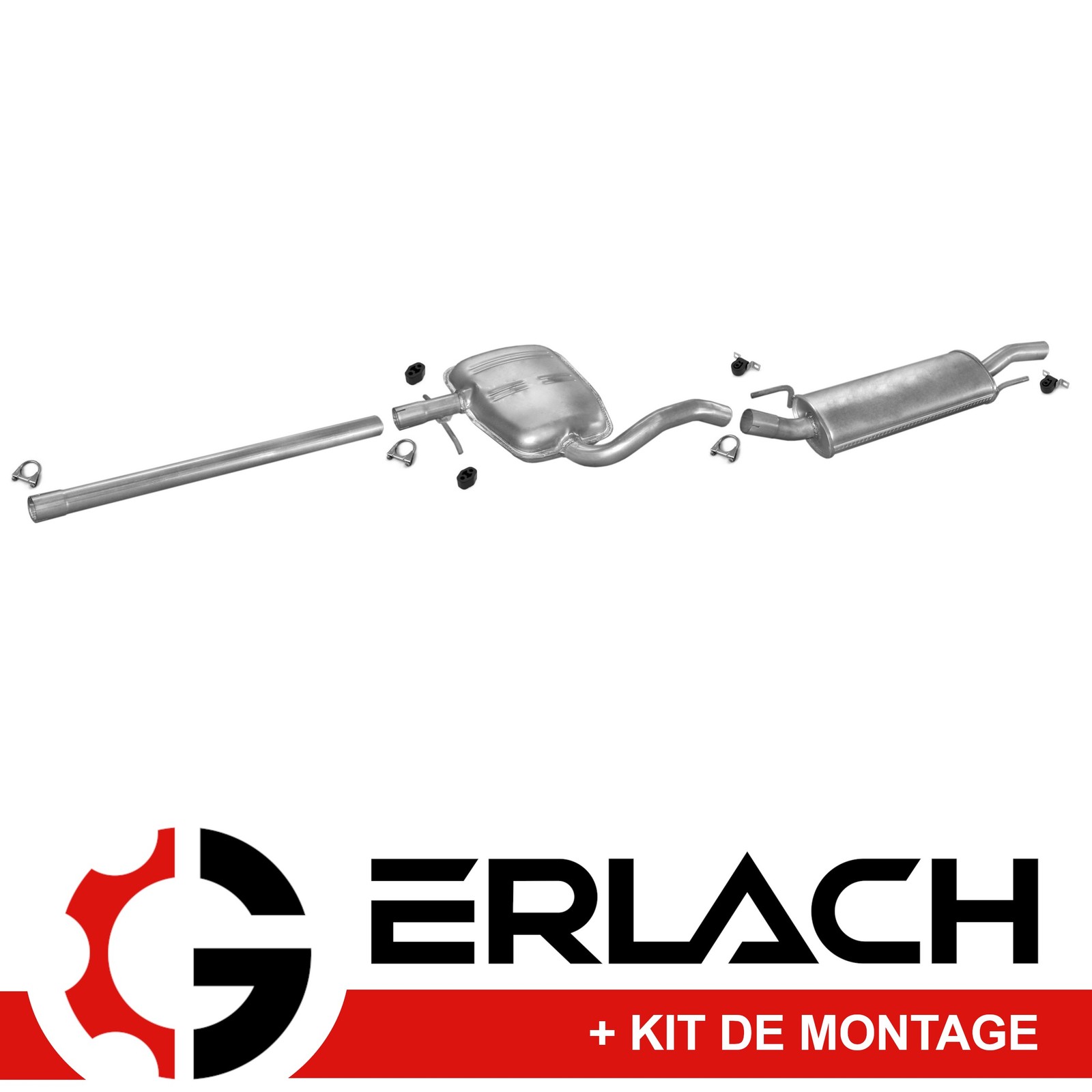 Silencieux d'échappement pour Vw Golf III 1.6i et 1.9 D Berline Break