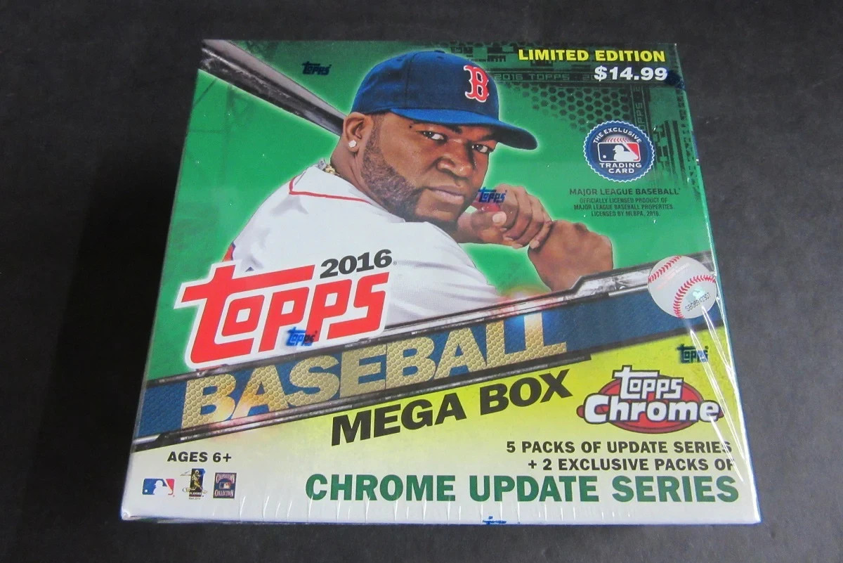 2016 TOPPS BASEBALL CHROME UPDATED SERIES MEGA BOX FACTORY SEALED 