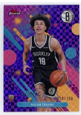 2025 Topps Finest Common Purple X-Fractor 110/150 Nolan Traore #19 Rookie RC ne1