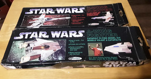star wars x-wing fighter & A wing fighter model kits star wars collectible lot