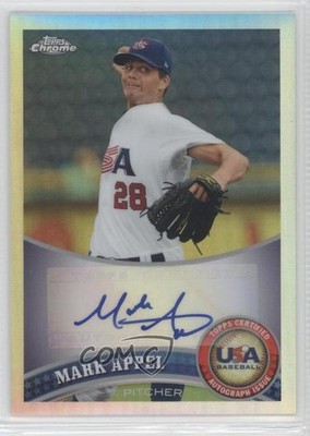 2011 Topps Chrome Refractor 125/199 Mark Appel #USABB1 Auto 0f8