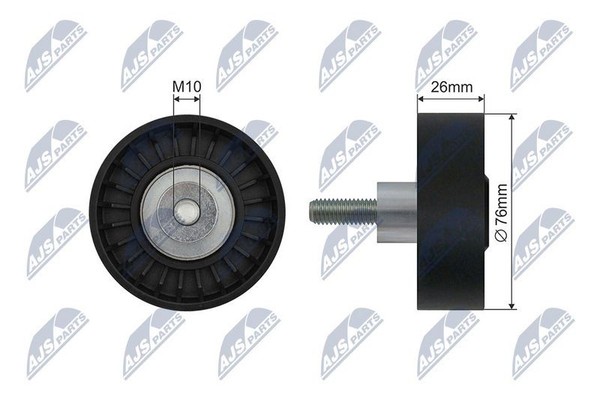 NTY RNK-BM-058 Spannrolle, Keilrippenriemen FüR BMW-image