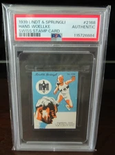 1939 LINDT CHOCOLATE BERLIN OLYMPICS CARD PSA ULTRA RARE