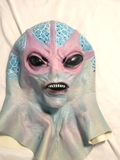 Máscara Alienígena Realista Para Halloween Cabeza Completa Para Halloween Juegos con disfraces Fiesta