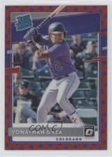 2020 Donruss Optic Rated Rookies Choice Liberty Prizm 6/45 Yonathan Daza 04tw