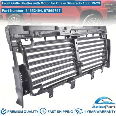 Radiator Active Grille Shutter w/ Motor 87865757 for Chevy Silverado 1500 19-23