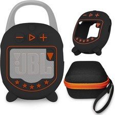 JBL Clip 5 Hard Case  Silicone Cover - Portable Speaker Accessories Black