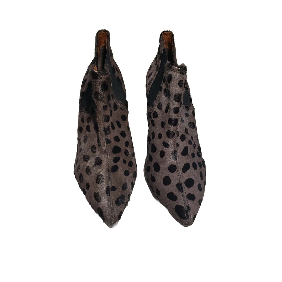 Botines Pour La Victoire Anabella Gris Estampado Animal Pelo de Poni Talla 10 Foto 4 de 4