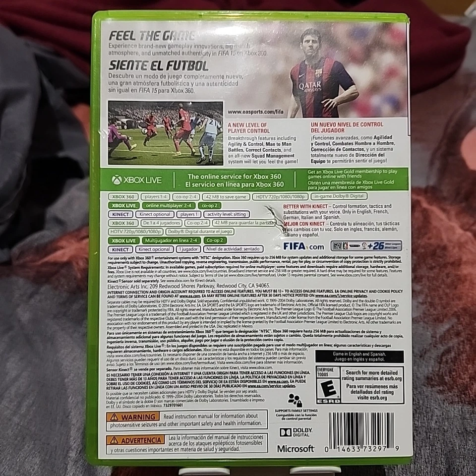 Microsoft Xbox 360 FIFA 15 EA Sports CD Video Game Rated E Everyone - Image 2 of 3