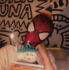 STCOK The Amazing Spider-Man Helmet Spiderman Faceshell Mask Cosplay Gift Props