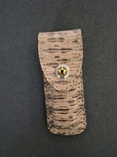 Custom sheath Fits Buck 110 . Heavy Lizard skin cover. lined inside.