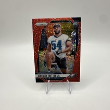 2024 Panini Prizm Jeremiah Trotter Jr. RC Red Sparkle Prizm #349 Eagles