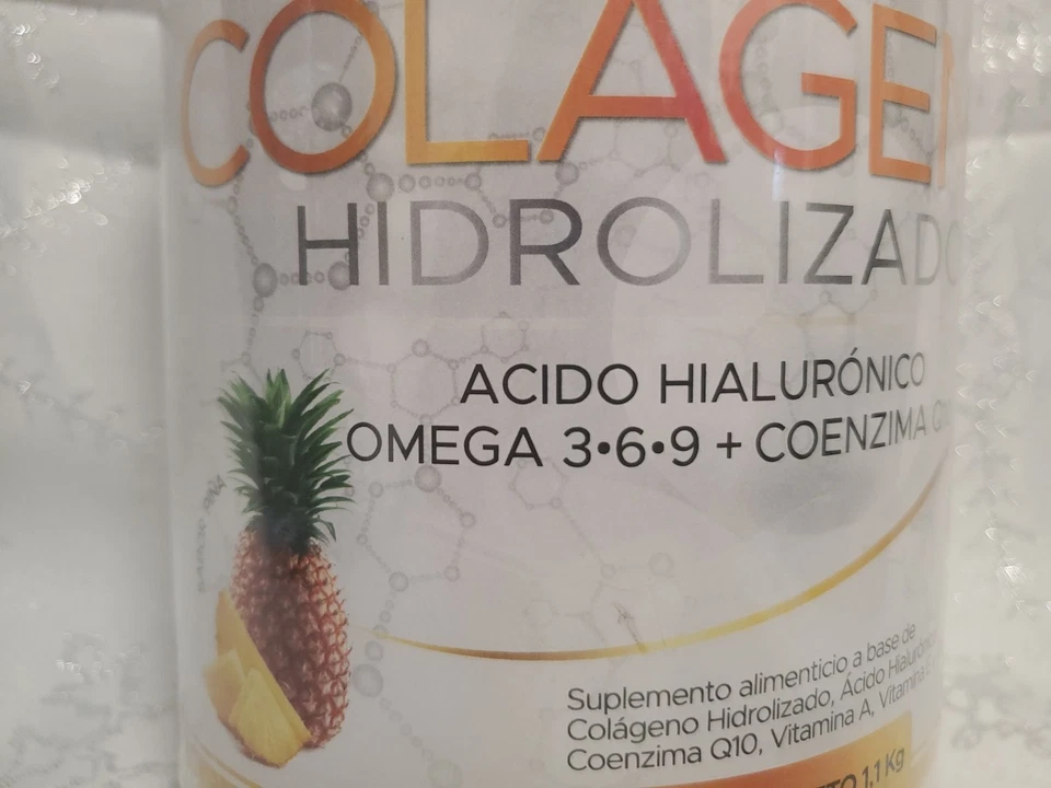 Hydrolyzed Collagen Powder 1.1KG Pineapple Flavor | Omega 3-6-9 + Vitamins - Image 3 of 4