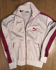 PUMA Track Jacket Vintage Jersey Polyester Men's Size Large 80's