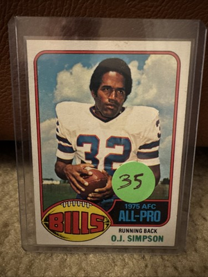 #ad #ad 1976 Topps O.J. Simpson #300 $30.00