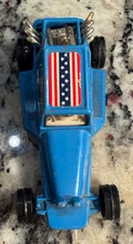 CORGI JUNIORS WHIZZWHEELS DIECAST 1/64 BLUE US RACING DRAG BUGGY 1970'S VINTAGE