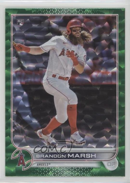 2022 Topps Series 1 Green Foil 202/499 Brandon Marsh #243 Rookie RC 0b5f