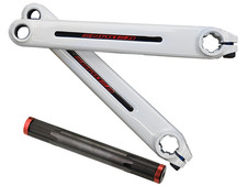 Redline Flight 402 Cranks - White 180mm