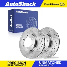 Front Drilled Slotted Brake Rotors for Toyota Tacoma FJ Cruiser 4Runner V6