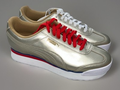 Size 10 - Puma Roma Amor Mix Metal - Team Gold W